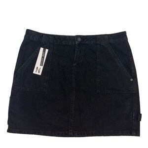 Noisy May Denim Black Mini Skirt NWT